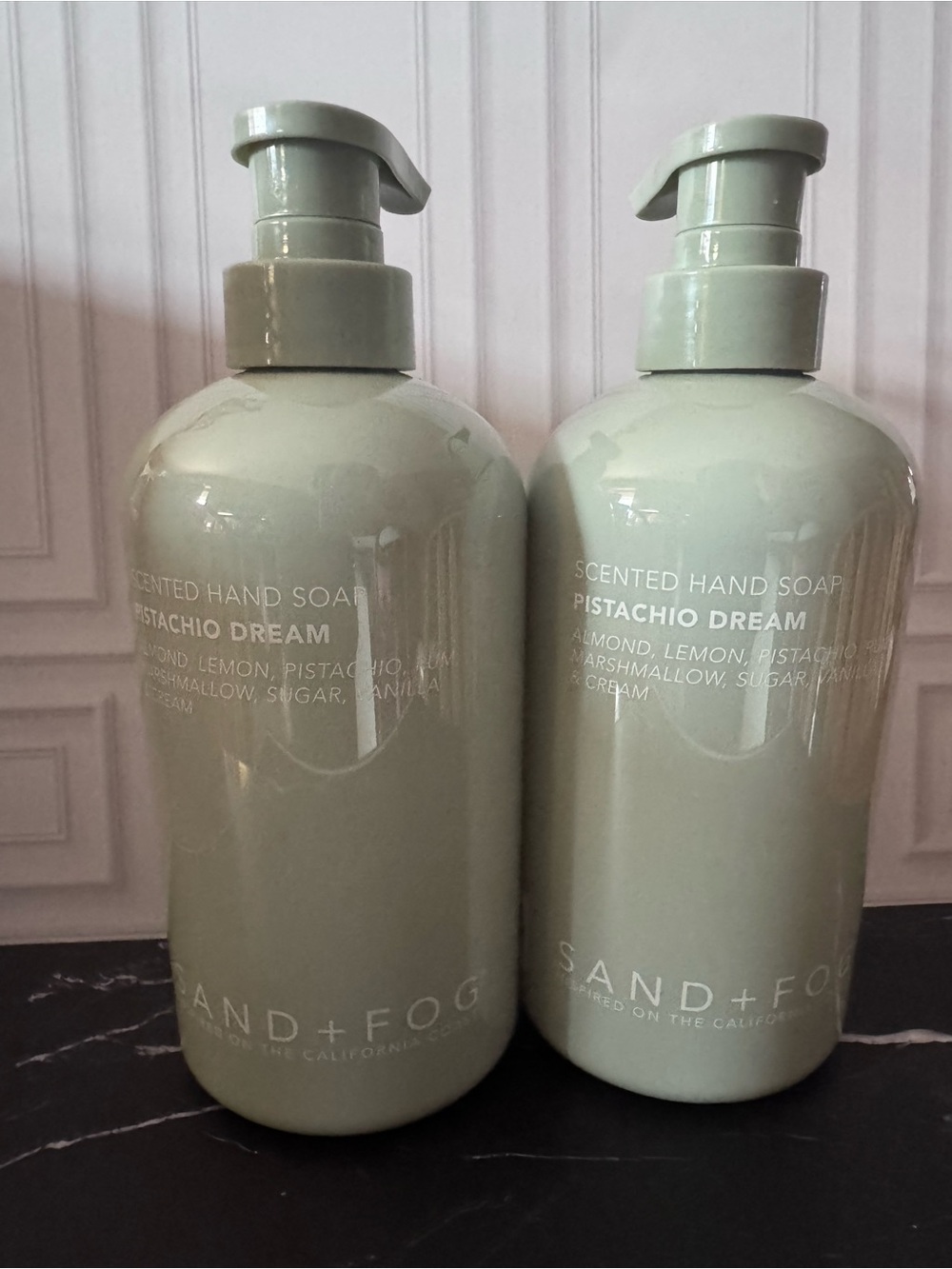 SET OF 2 Sand and Dog Pistachio Dream Hand Soap